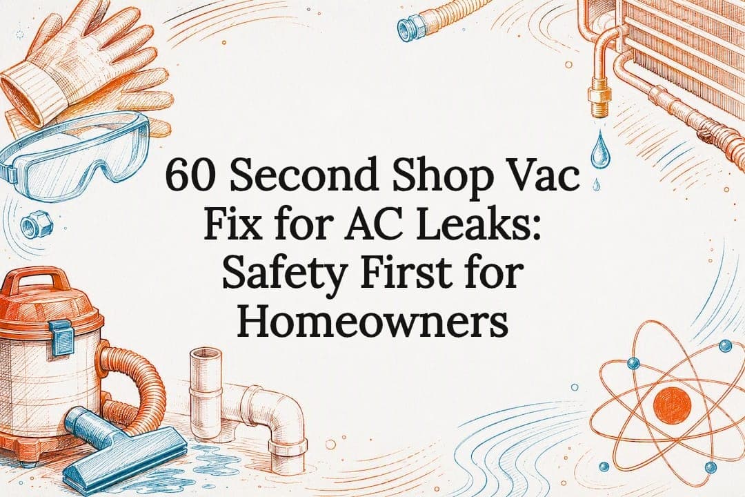 60 Second Shop Vac Fix for AC Leaks: Safety First for Homeowners