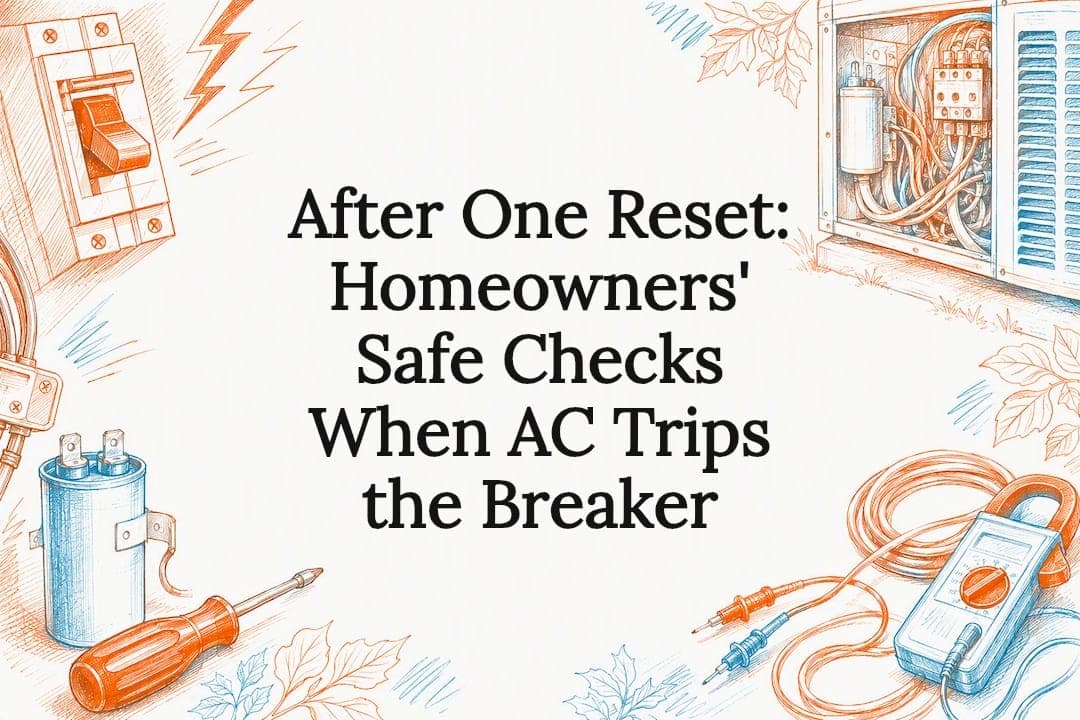 After One Reset: Homeowners' Safe Checks When AC Trips the Breaker