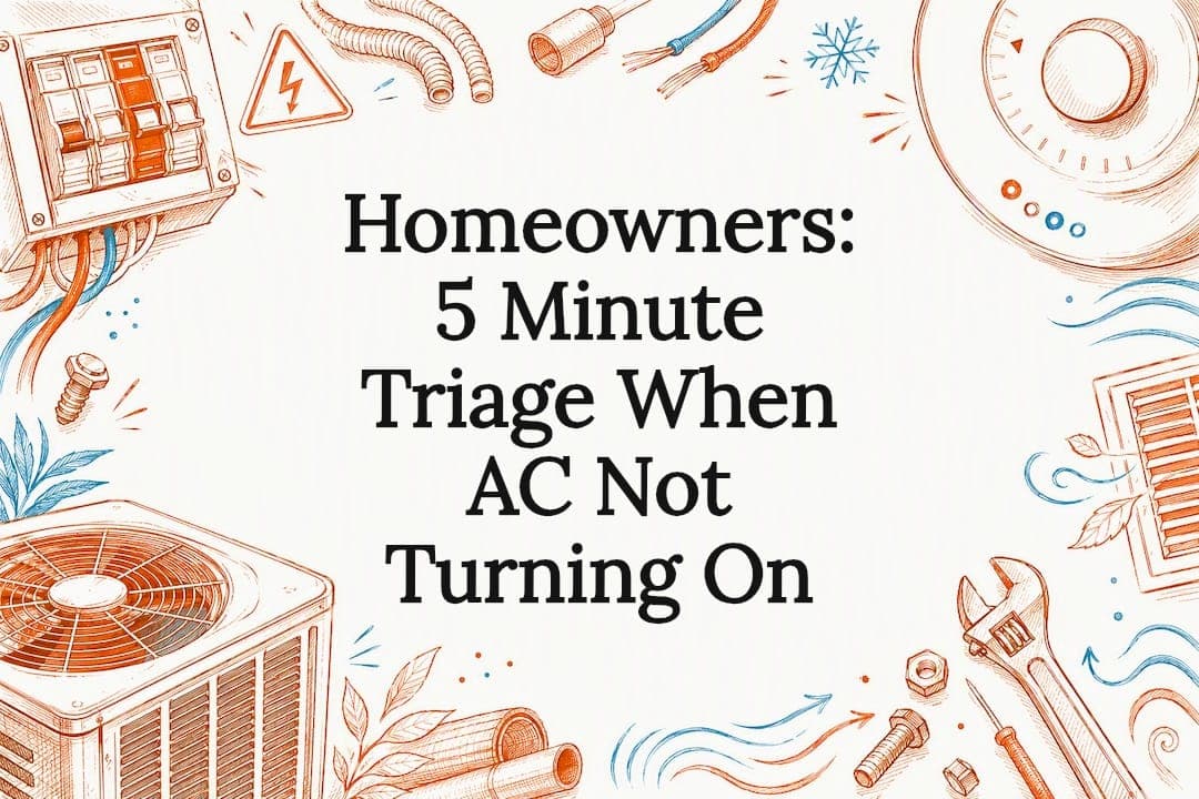 Homeowners: 5 Minute Triage When AC Not Turning On