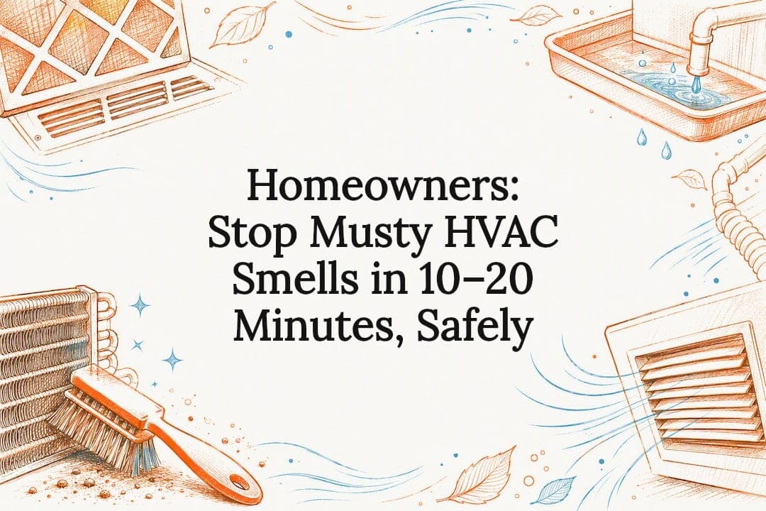 Homeowners: Stop Musty HVAC Smells in 10–20 Minutes, Safely